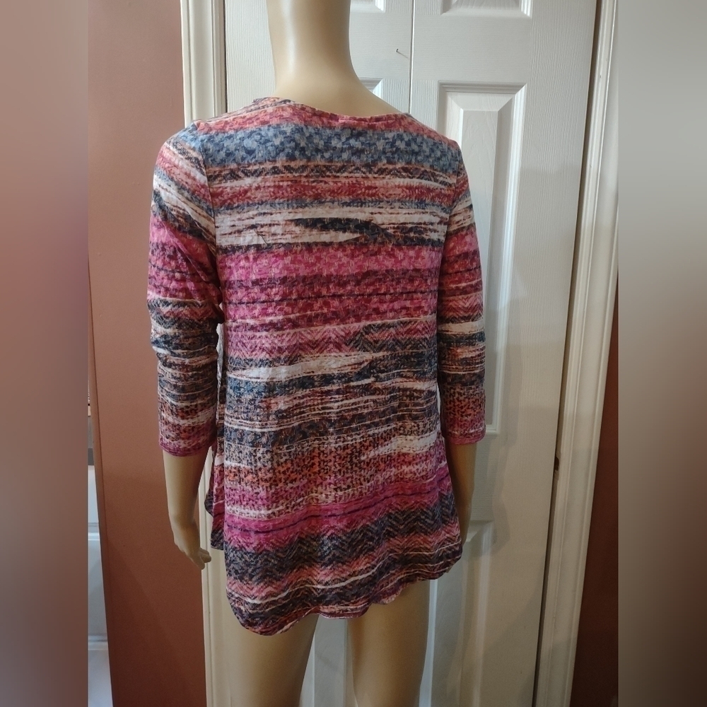 Ruby Rd women's size small long sleeve striped shirt top - Picture 5 of 5